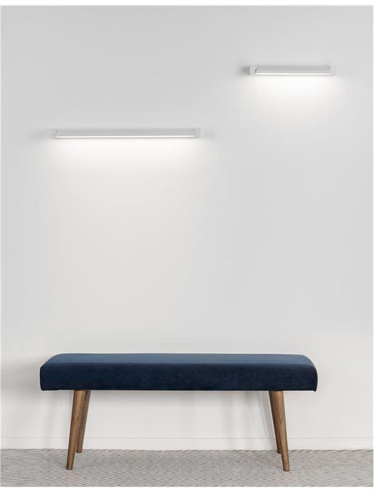 LIN Sandy White Aluminium & Acrylic Rotating Short Linear Wall Light - ID 10359