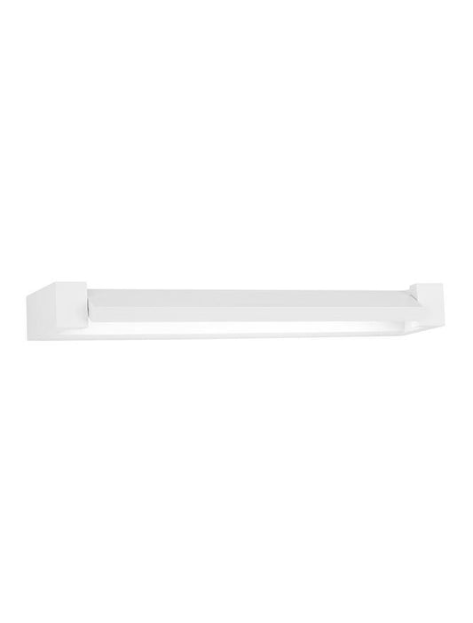 LIN Sandy White Aluminium & Acrylic Rotating Short Linear Wall Light - ID 10359