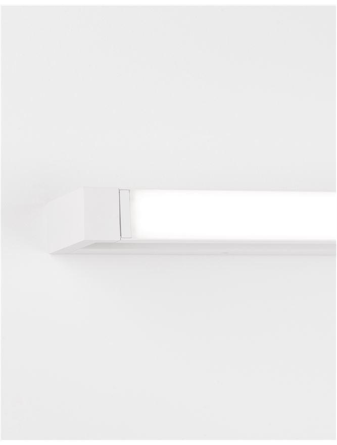 LIN Sandy White Aluminium & Acrylic Rotating Long Linear Wall Light - ID 10358