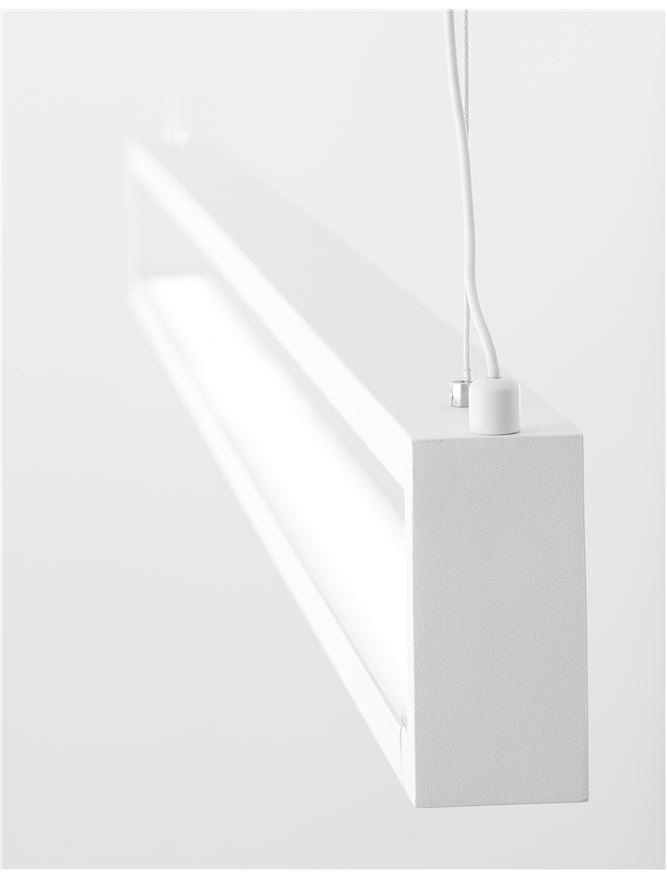 LIN Sandy White Aluminium & Acrylic Rotating Linear Bar Pendant - ID 10357