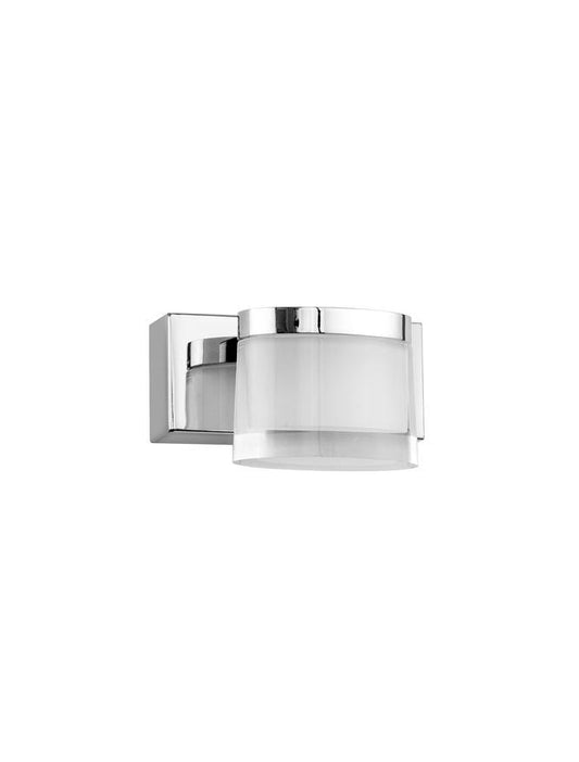 SAB Chrome Aluminium & Acrylic Single Bathroom Wall Light - ID 10911
