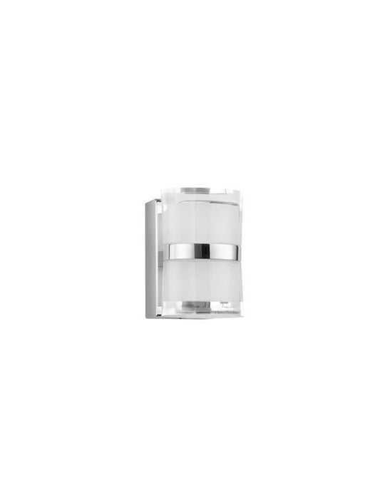 SAB Chrome Aluminium & Acrylic Up / Down Bathroom Wall Light - ID 10910