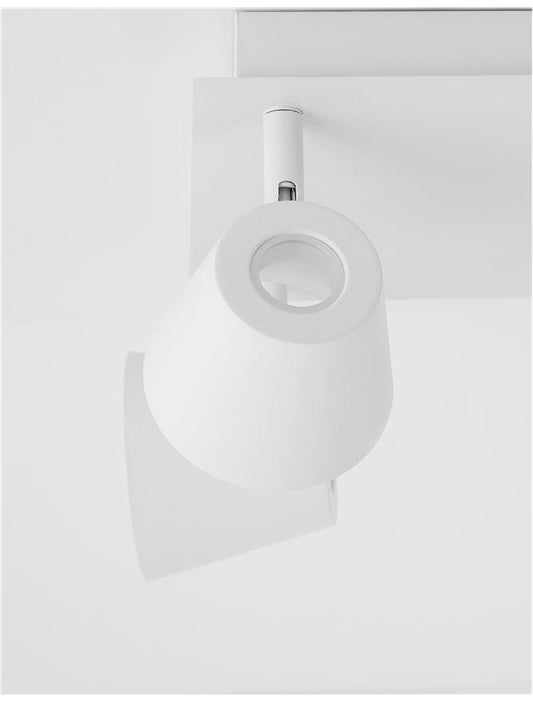 BAG Sandy White Metal Four Lamp Spotlight With Concealed Light Source - ID 11065