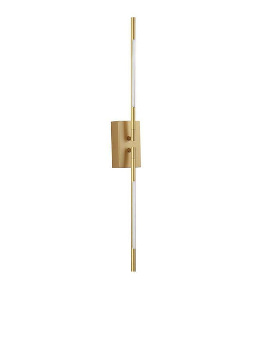 RAC Gold Metal & Acrylic Tubular Adjustable Twin Wall Light - ID 10102