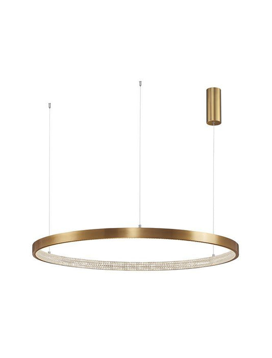 PRE Dimmable Gold & Acrylic Single Ring Pendant X-Large - ID 10068