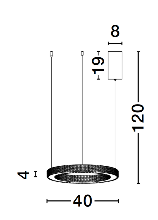 FIO Dimmable Gold & Acrylic Single Ring Flush Ceiling Light Small - ID 10072