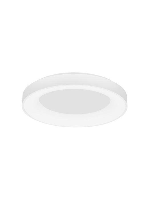 RAN Sandy White Aluminium & Acrylic Dimmable Warm Light Ring Flush Large - ID 10616