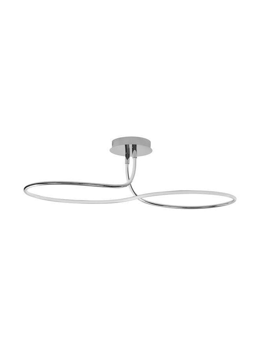 FUNG Chrome Aluminium & Acrylic Large Ceiling Light - ID 10582