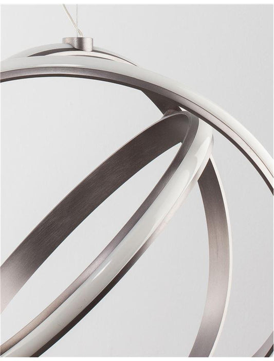 PERTO Black Purple Aluminium & Acrylic Adjustable Pendant - ID 10366