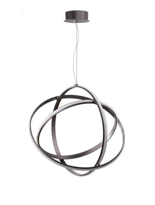 PER Black Purple Aluminium & Acrylic Large Adjustable Pendant - ID 10367