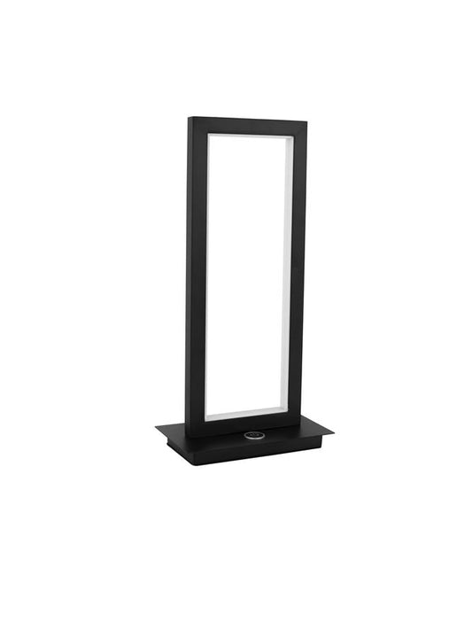 WEM Matt Black Aluminium & Acrylic 3 Step Touch Dim Table Lamp - ID 12489