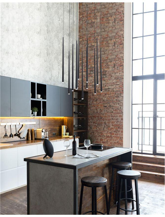 GIO Black Aluminium & Acrylic 12 Lamp Cluster Pendant - ID 9964