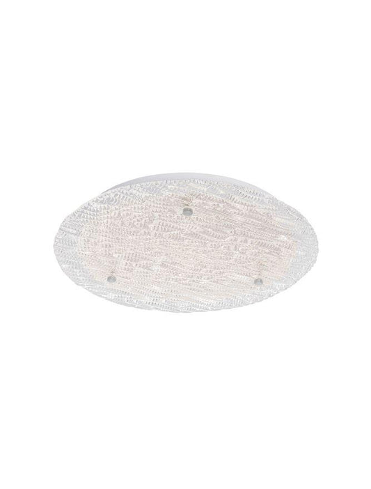 WIN Decorative Textured Glass Flush Medium Ceiling Light - ID 10622