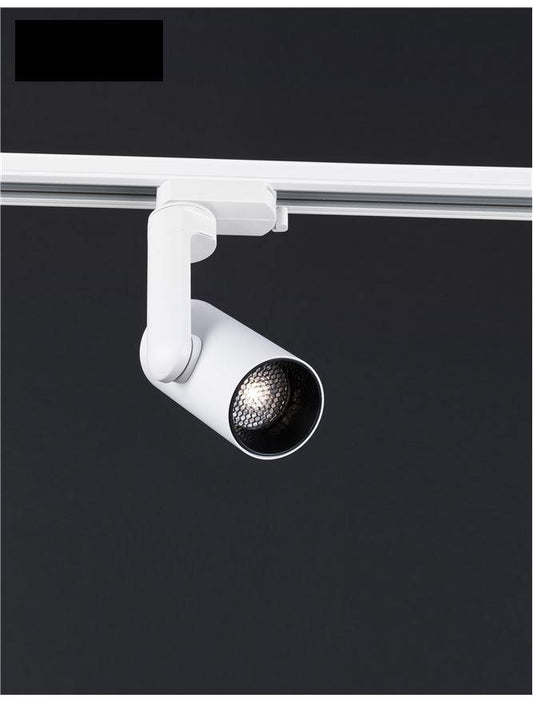 Surbiton White Aluminium Can Track Light Head - ID 8710