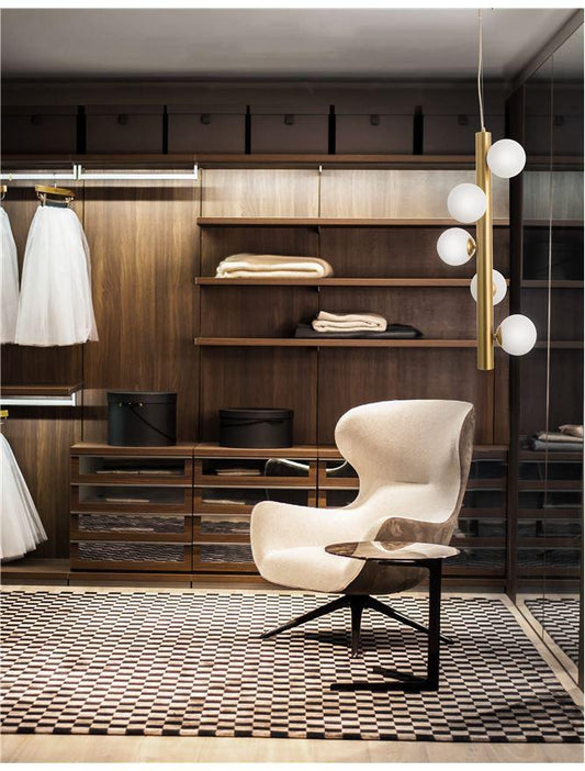 JAK Opal Glass Antique Brass Metal Gold Fabric Wire Long Pendant - ID 10538