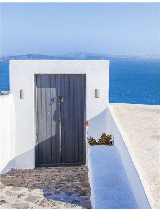 LID White Sandstone Outdoor Up + Down Light - ID 10859