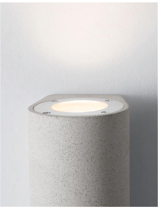 LID White Sandstone Outdoor Up + Down Light - ID 10859