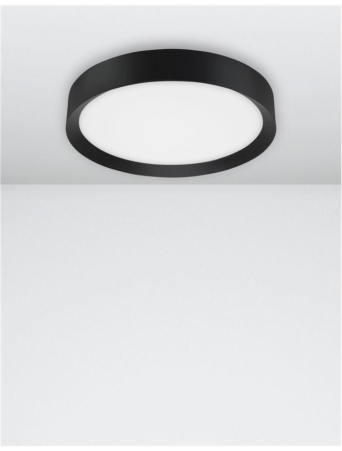 LUT Diffused Sandy Black Aluminium Domed Ceiling Light - ID 10594