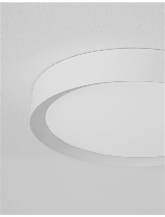 LUT Diffused Sandy White Aluminium Domed Ceiling Light - ID 10593