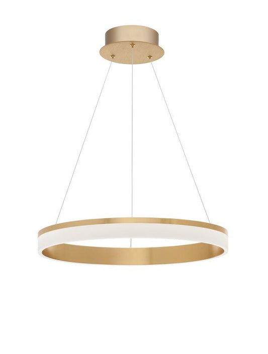 COU Bronze & Acrylic Single Ring Pendant Medium - ID 10075