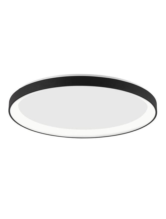 PER Dimmable Sandy Black Aluminium & Acrylic Thin 38cm Ring Flush Small - ID 10605