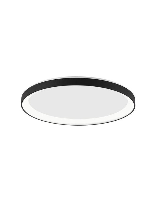 PER Dimmable Sandy Black Aluminium & Acrylic Thin 58cm Ring Flush Medium - ID 10607