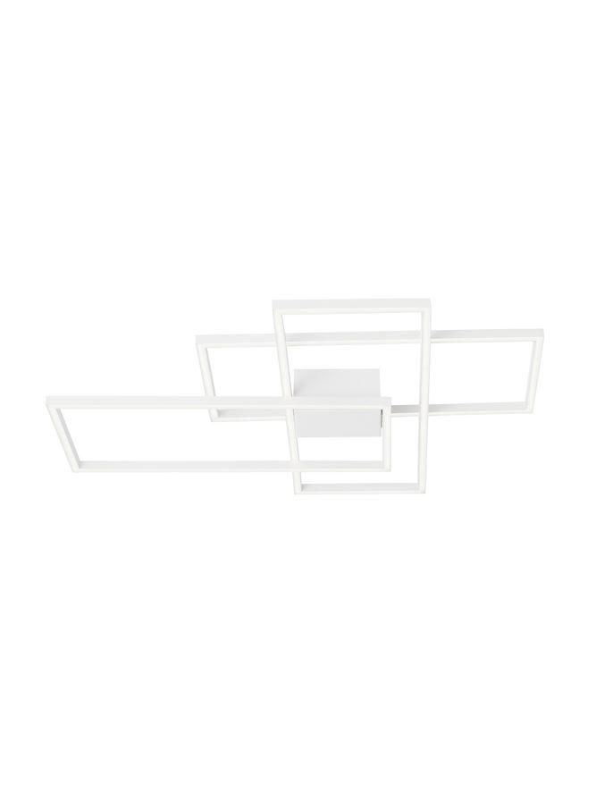 BIL White Aluminium & Acrylic Right Angle Large Ceiling Light - ID 10578