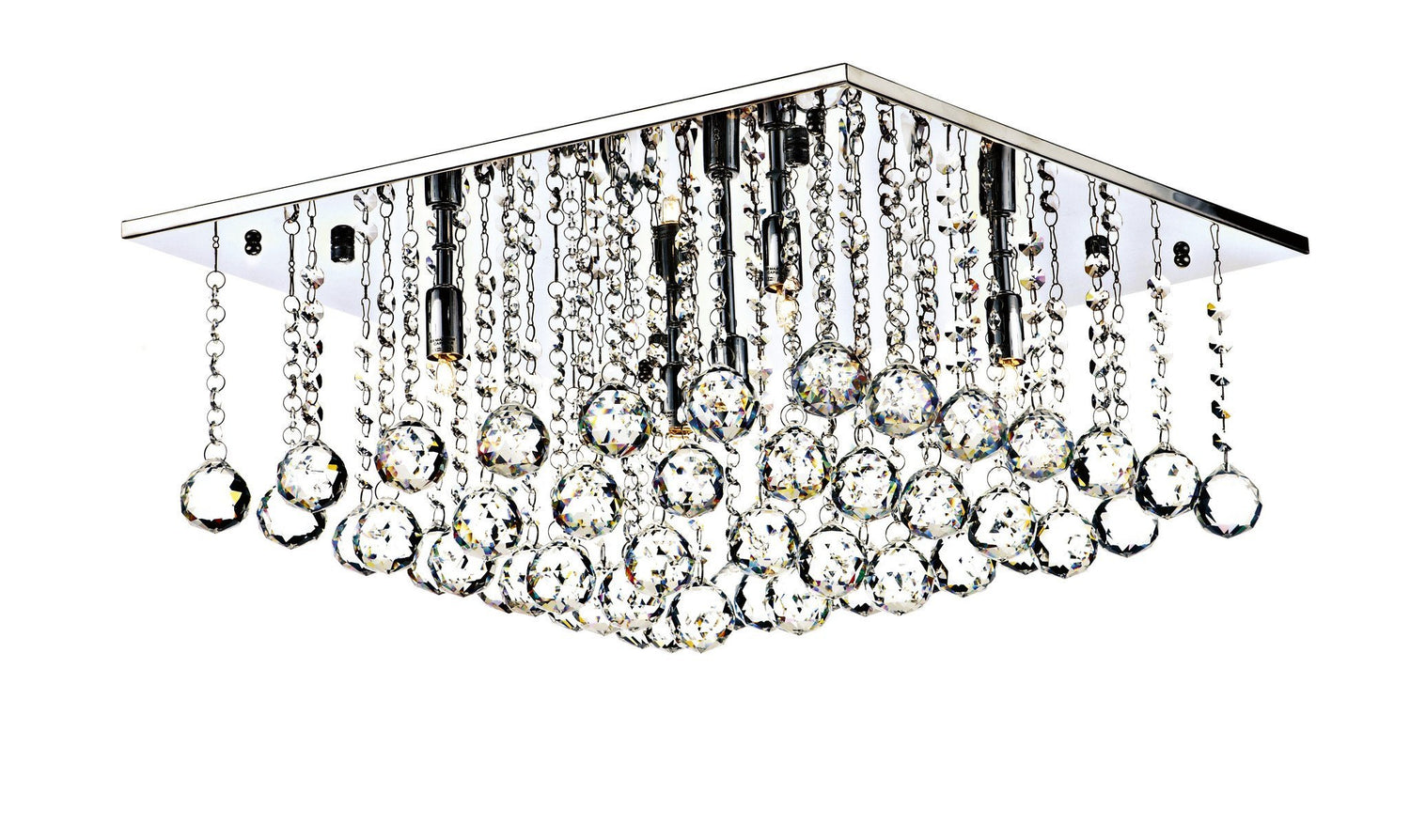 Abacus Chrome 5 Lamp Ceiling Light - London Lighting - 1