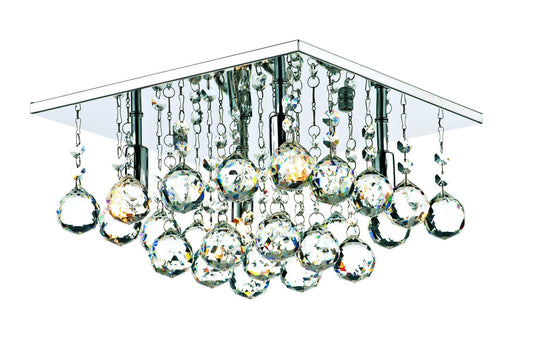Abacus Chrome 4 Lamp Ceiling Light - London Lighting - 1
