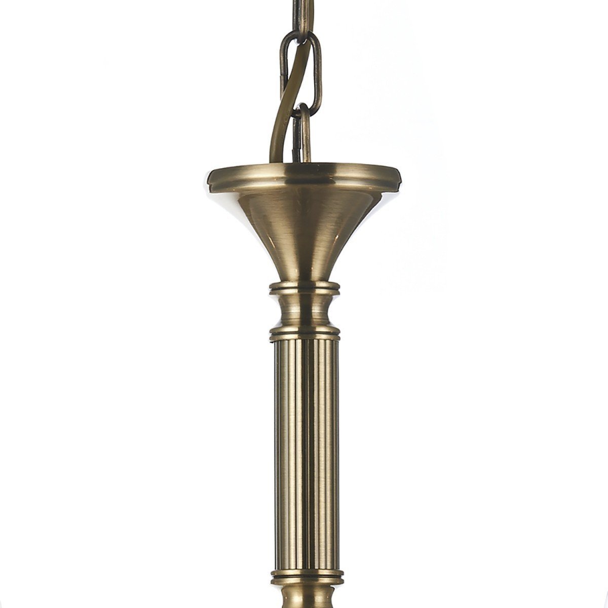 Ambassador Antique Brass 5 Arm Pendant Light - London Lighting - 4