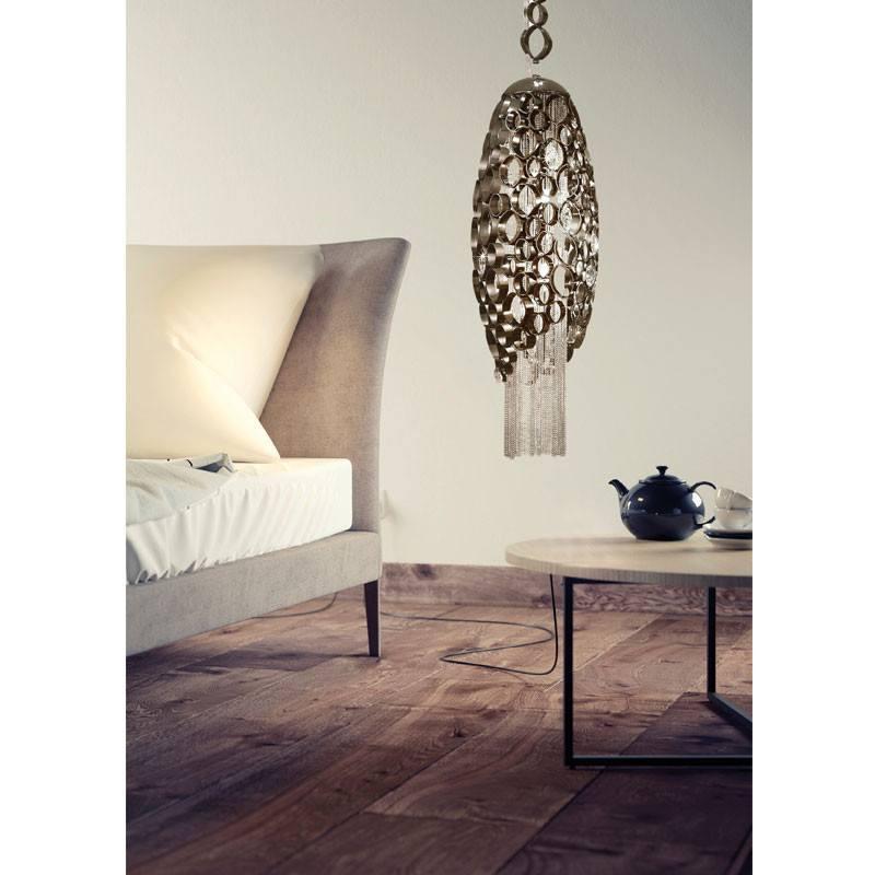 Canning Large Suspension Pendant with LED in Base - ID 8186