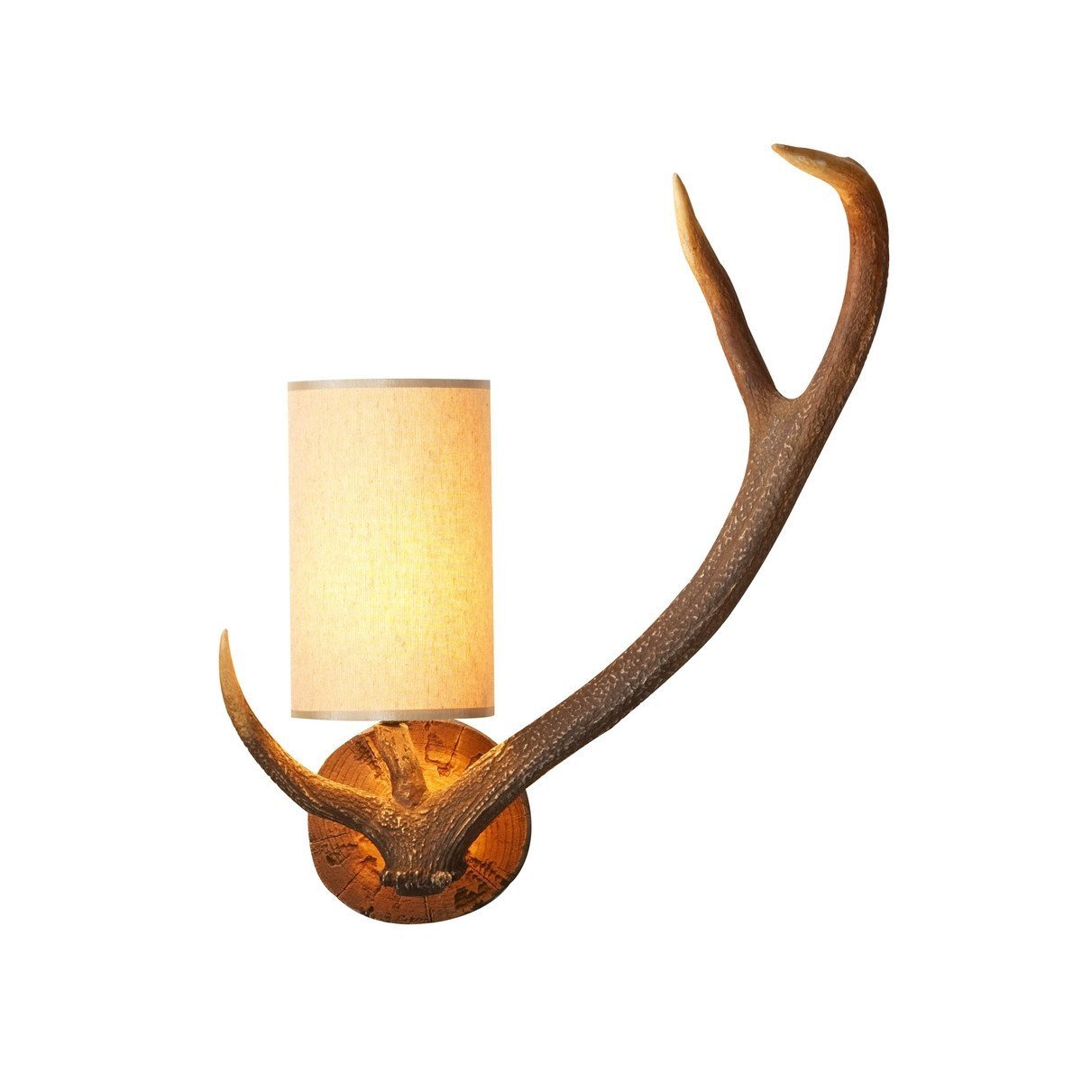 Antler Rustic Right Hand Wall Light - London Lighting - 1