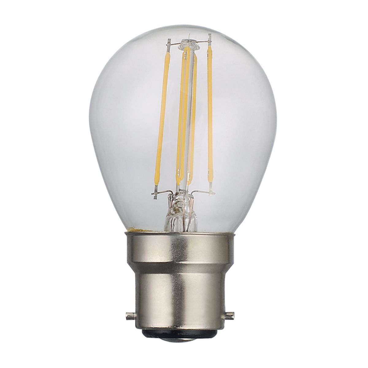 Clear Golf Ball Lamp Warm White 4W LED B22 - ID 9784
