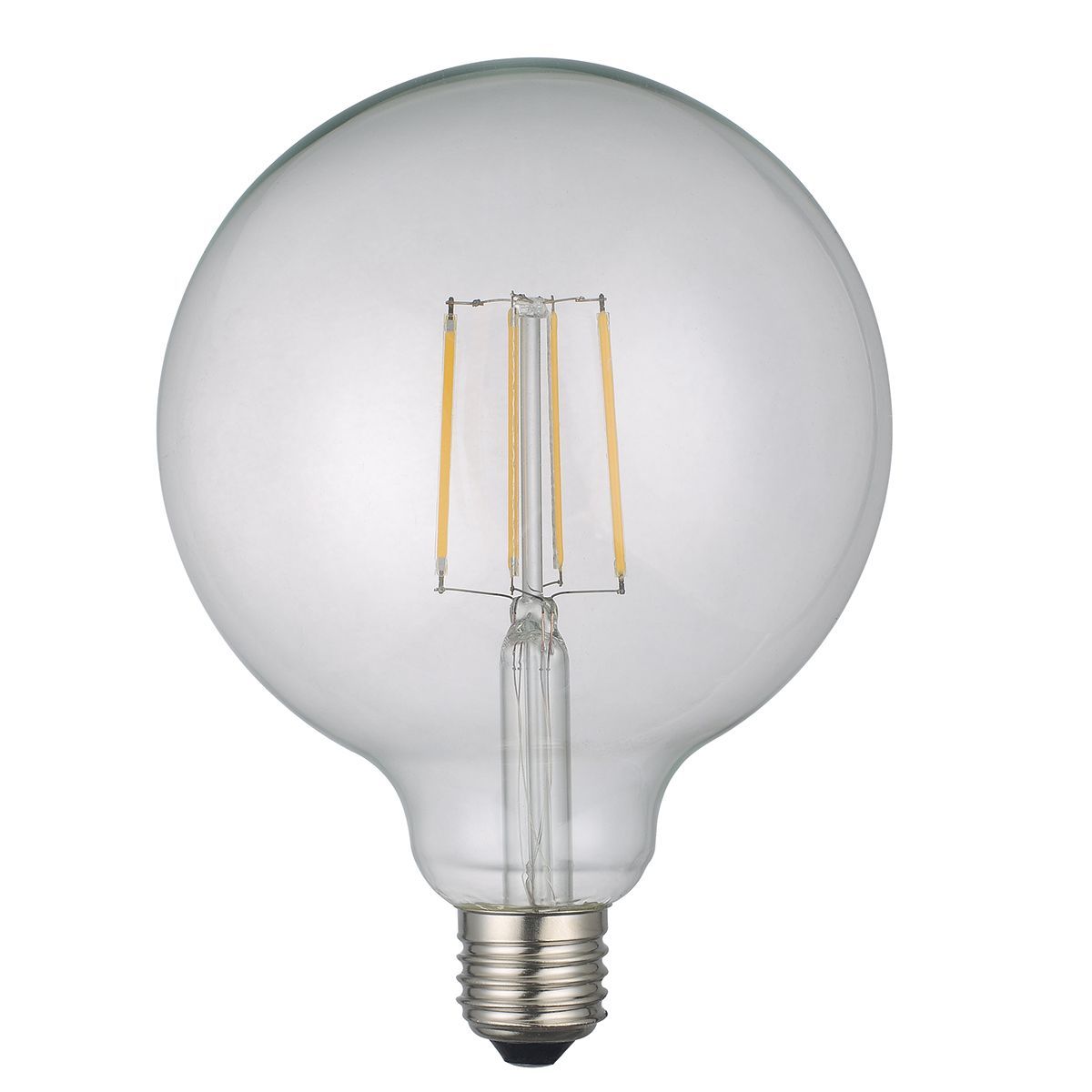 Medium (9.5cm dia.) Clear Globe Lamp 2700K Warm White 6W LED E27 - ID 9678