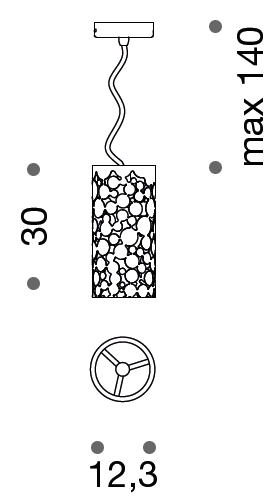 Chelsfield 12.3cm Suspension Pendant Light - ID 8073