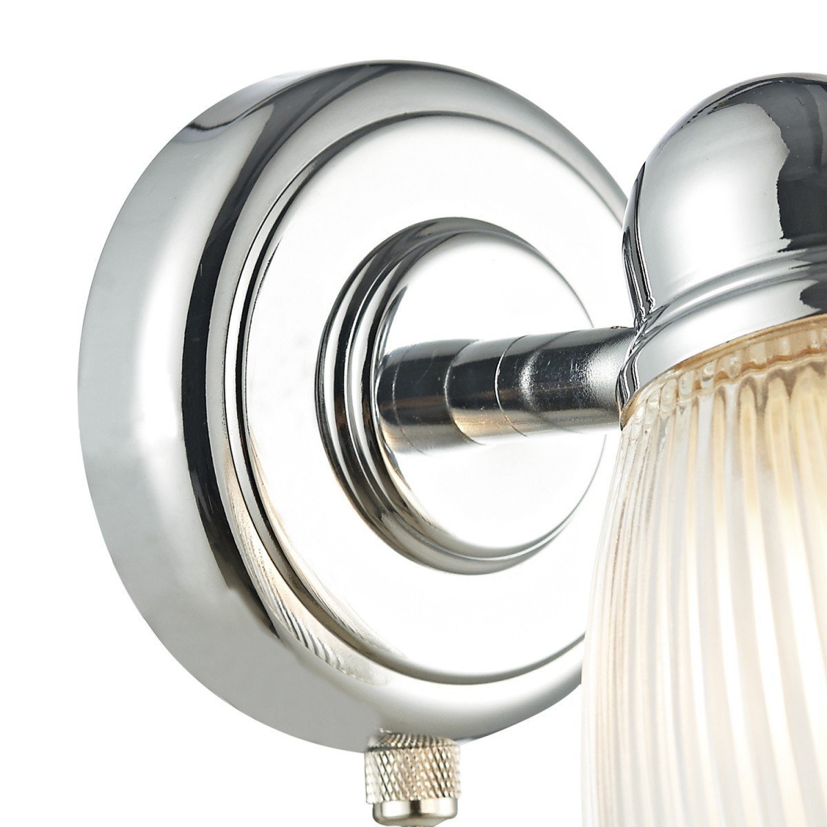 Cedric Polished Nickel 1 Light Wall Bracket - London Lighting - 2