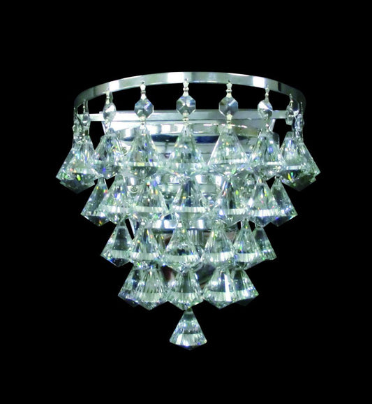Single Crystal & Chrome Wall Light - ID 2230