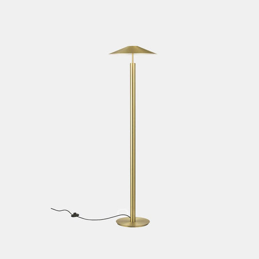 HAT Matt Gold Up & Down Diffused Floor Light - ID 10732