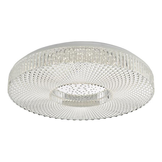 CIM Faceted Crystal Effect Large Flush Ceiling Light - ID 10930