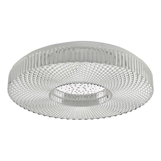 CIM Faceted Crystal Effect Large Flush Ceiling Light - ID 10930