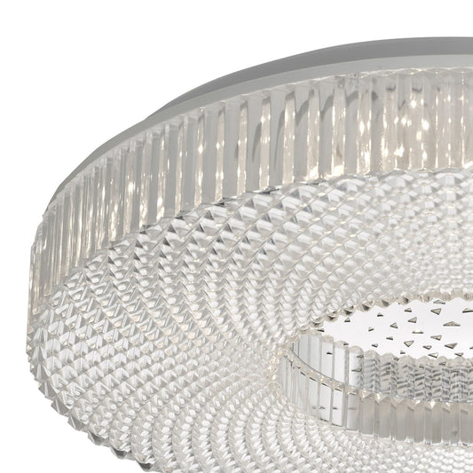CIM Faceted Crystal Effect Small Flush Ceiling Light - ID 10931