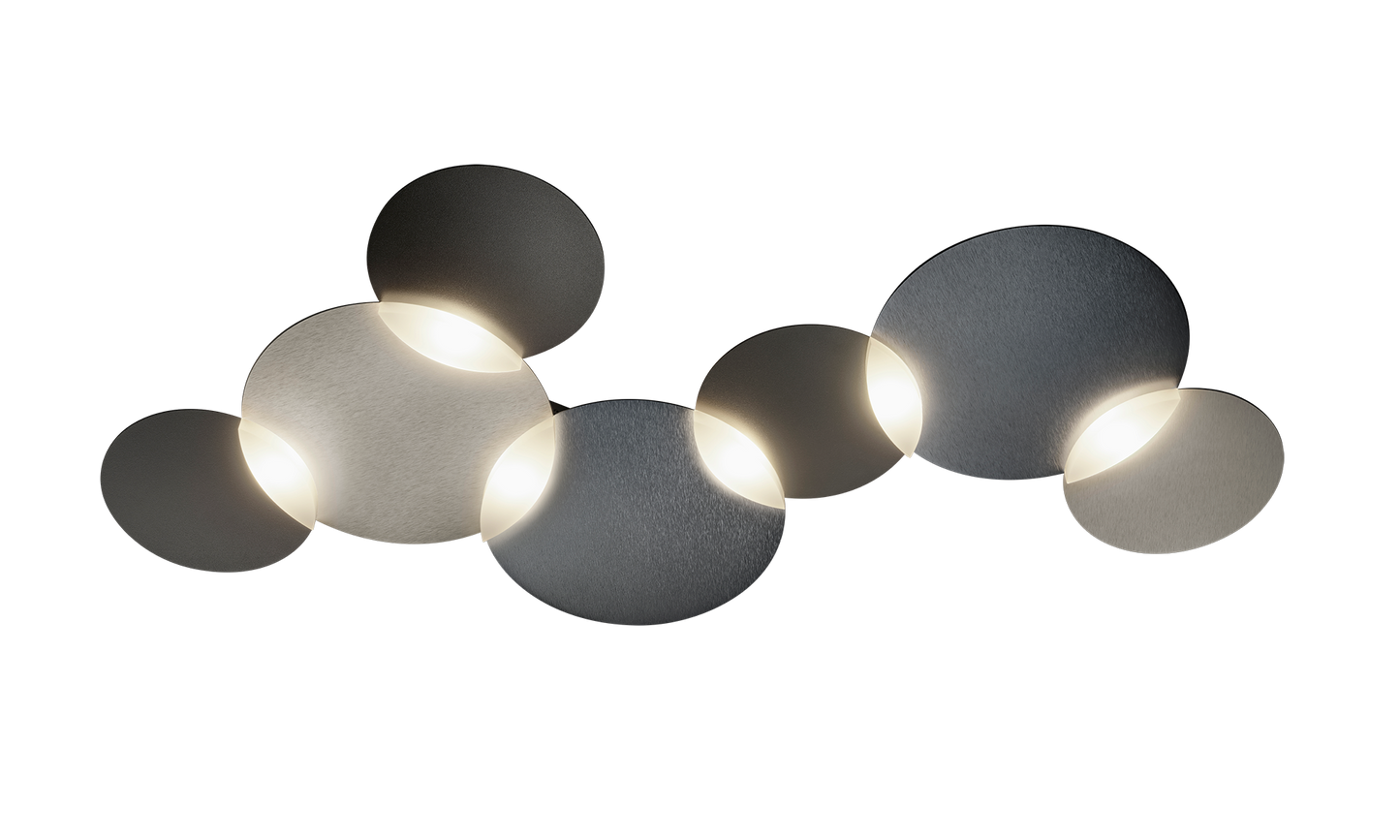 Grossmann CIRC Six Lamp Wall / Ceiling Light - Colour Options ID 11329 11330