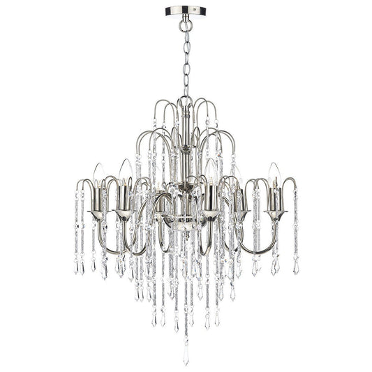 Daniella Polished Nickel 6 Lights Pendant Light - London Lighting - 1