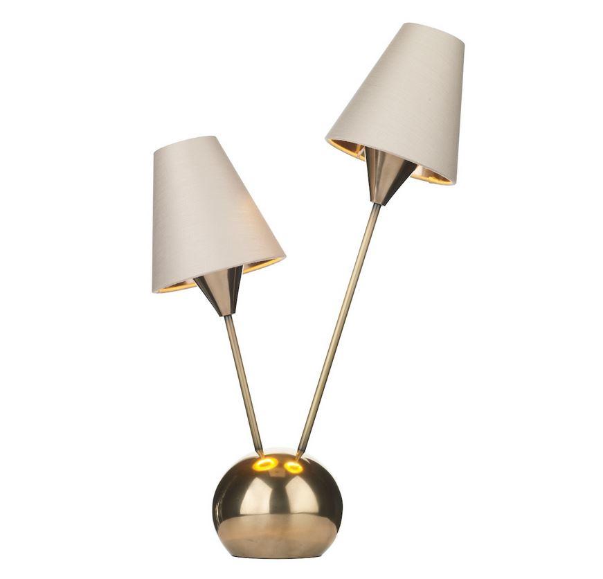 Sputnik Bronze Double Table Light With Separately Priced Shades (With Shape & Colour Options) - ID 10171