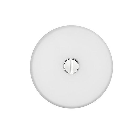 FLOS Mini Button + Opal Polycarbonate Diffuser Wall or Ceiling Light - London Lighting - 1