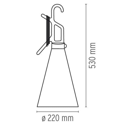 FLOS May Day Orange Table Lamp - London Lighting - 2