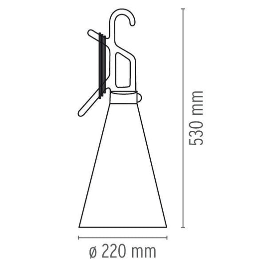 FLOS Mayday Outdoor Mustard Yellow Table Lamp - ID 12011