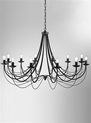 Philly 12 Arm Ceiling Light - London Lighting - 2