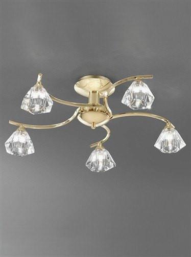 Twista 5 Arm Flush Light - London Lighting - 1