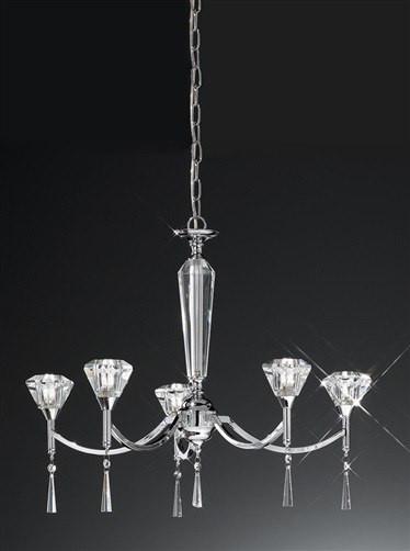 Desian 5 Arm Crystal Chandelier - London Lighting - 1